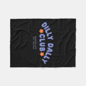 Dilly Dally Club Kunstwerk Fleece Deken (Voorkant (Horizontaal))
