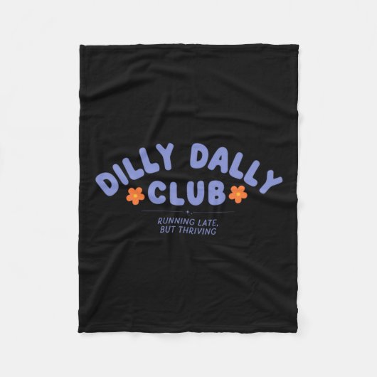 Dilly Dally Club Kunstwerk Fleece Deken (Voorkant)