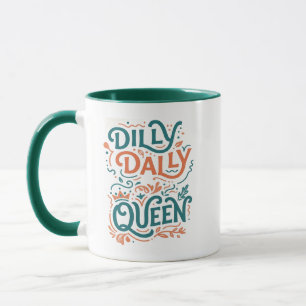 Dilly Dally Queen Mok - Retro Esthetische Beker