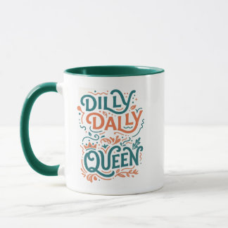 Dilly Dally Queen Mok | Retro Esthetische Beker