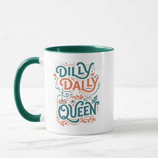 Dilly Dally Queen Mok | Retro Esthetische Beker (Links)