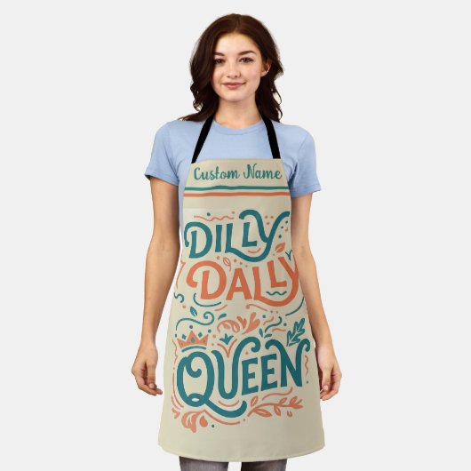Dilly Dally Queen Schort | Grappig Keukencadeau (Gedragen)