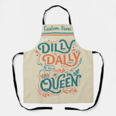 Dilly Dally Queen Schort | Grappig Keukencadeau (Voorkant)