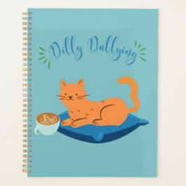 Dilly Dallying Oranje kat Planner