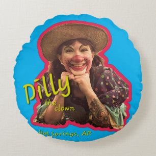Dilly de clown rond kussen