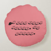 Dilly de clown rond kussen (Achterkant)