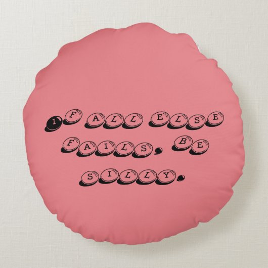 Dilly de clown rond kussen (Achterkant)