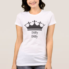 Dilly Dilly Tiara Canvas Jersey T-Shirt, dames T-shirt