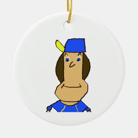 Dilly Keramische Cirkel Ornament (Voorkant)