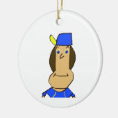 Dilly Keramische Cirkel Ornament (Links)
