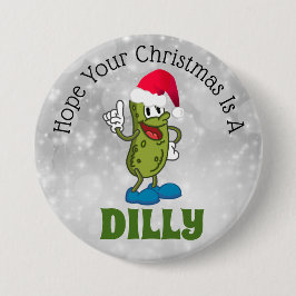 Dilly kerstkaartje 3-inch Button