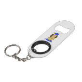 Dilly Mini Flessenopener Met Sleutelhanger (Voorkant Gekanteld)