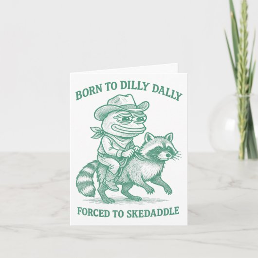 Dilly werd geboren als zoon van Dally, die gedwong Kaart (Voorkant)