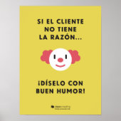 Dilo con humor con descuento poster (Voorkant)