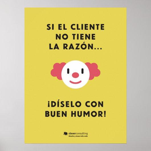 Dilo con humor con descuento poster (Voorkant)