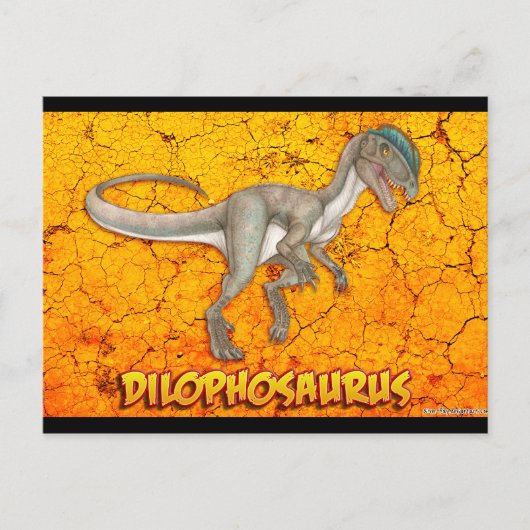 Dilophosaurus-briefkaarten Briefkaart (Voorkant)