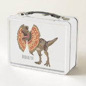 Dilophosaurus cartoon illustratie (Achterkant)