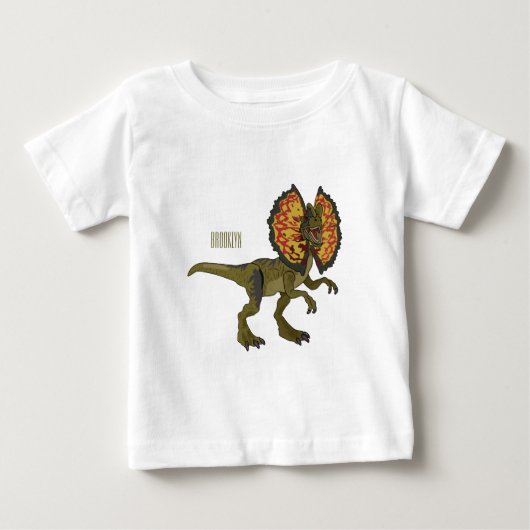 Dilophosaurus cartoon illustratie (Voorkant)