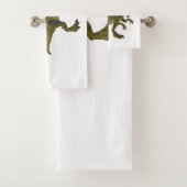 Dilophosaurus cartoon illustratie bad handdoek (Insitu)