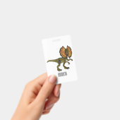 Dilophosaurus cartoon illustratie badge (Handheld)