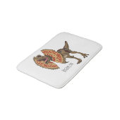 Dilophosaurus cartoon illustratie badmat (Gekanteld)