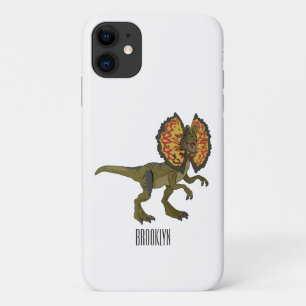 Dilophosaurus cartoon illustratie Case-Mate iPhone case