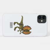 Dilophosaurus cartoon illustratie Case-Mate iPhone case (Achterkant (horizontaal))