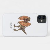 Dilophosaurus cartoon illustratie Case-Mate iPhone case (Achterkant (horizontaal))