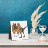 Dilophosaurus cartoon illustratie fotoplaat (Insitu)