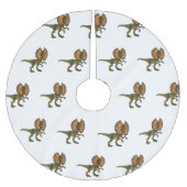 Dilophosaurus cartoon illustratie kerstboom rok (Voorkant)