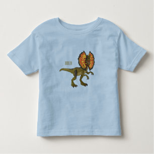 Dilophosaurus cartoon illustratie kinder shirts
