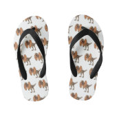 Dilophosaurus cartoon illustratie kinder teenslippers (Voetbed)