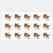 Dilophosaurus cartoon illustratie labels (Vel)