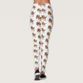 Dilophosaurus cartoon illustratie leggings (Achterkant)