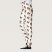 Dilophosaurus cartoon illustratie leggings (Links)