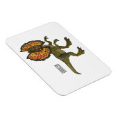 Dilophosaurus cartoon illustratie magneet (Rechterzijde)