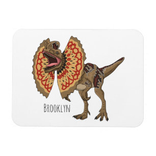 Dilophosaurus cartoon illustratie magneet