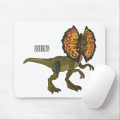 Dilophosaurus cartoon illustratie muismat (Met muis)
