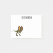 Dilophosaurus cartoon illustratie post-it® notes (Voorkant)