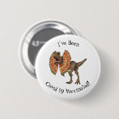 Dilophosaurus cartoon illustratie ronde button 5,7 cm (Voorkant /achterkant)