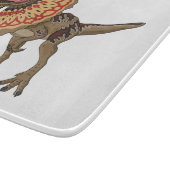 Dilophosaurus cartoon illustratie snijplank (Hoek)