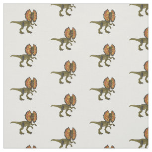 Dilophosaurus cartoon illustratie stof