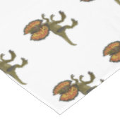 Dilophosaurus cartoon illustratie tafelkleed (Gekanteld)