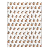 Dilophosaurus cartoon illustratie tafelkleed (Voorkant)