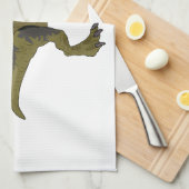 Dilophosaurus cartoon illustratie theedoek (Quarter Fold)