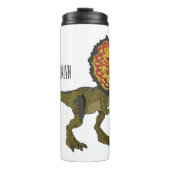 Dilophosaurus cartoon illustratie thermosbeker (Voorkant)