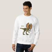 Dilophosaurus cartoon illustratie trui (Voorkant volledig)