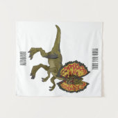 Dilophosaurus cartoon illustratie wandkleed (Voorkant (horizontaal))