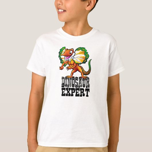 Dilophosaurus Dino Expert T-shirt (Voorkant)