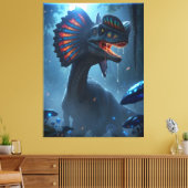 Dilophosaurus Dinosaur Canvas Afdruk (Insitu (Woonkamer))